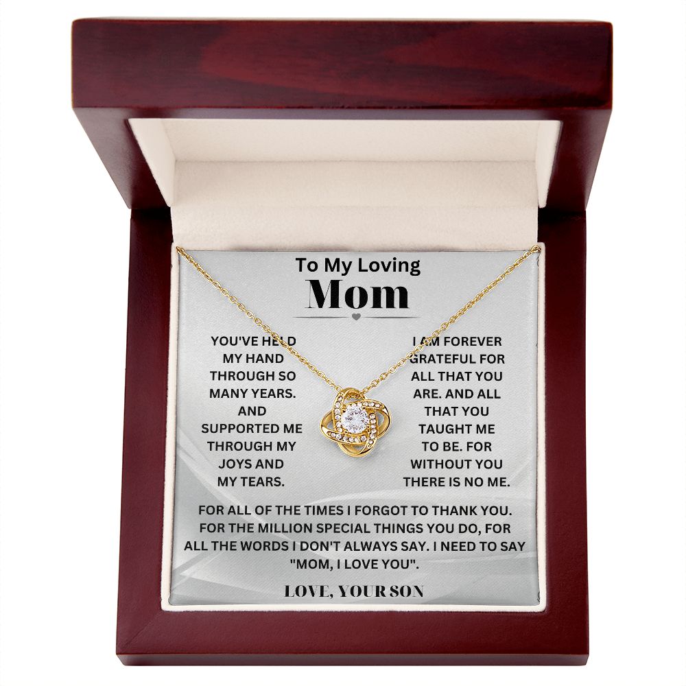 Personalized Necklace for Mom from Son – Thoughtful Gift with Message Card
