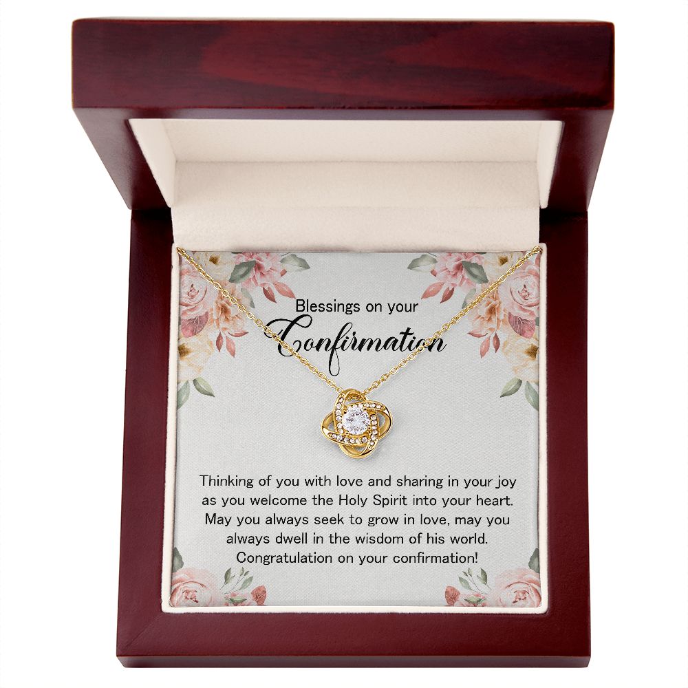 Confirmation Gift for Girls, Cubic Zirconia Necklace, Holy Confirmation Teenage Girls B0BLBGZLXQ