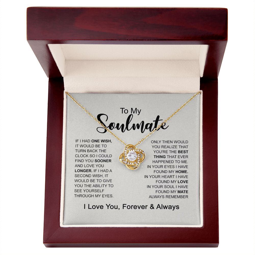 To My Soulmate Necklace Light Up Box Stering Silver and Gold 4U-JF6Z-FMAE B0BB81GFHQ