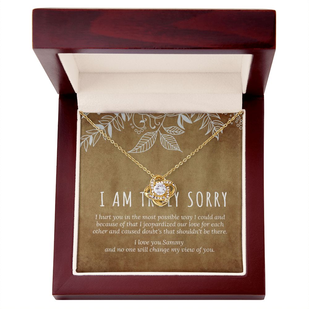 I'm Sorry Gift, Sorry Card, Apology Necklace, Sorry Gift Wife, Sorry Gift Girlfriend, Sorry Gift Friend, Forgive me Jewelry, Sorry Partner