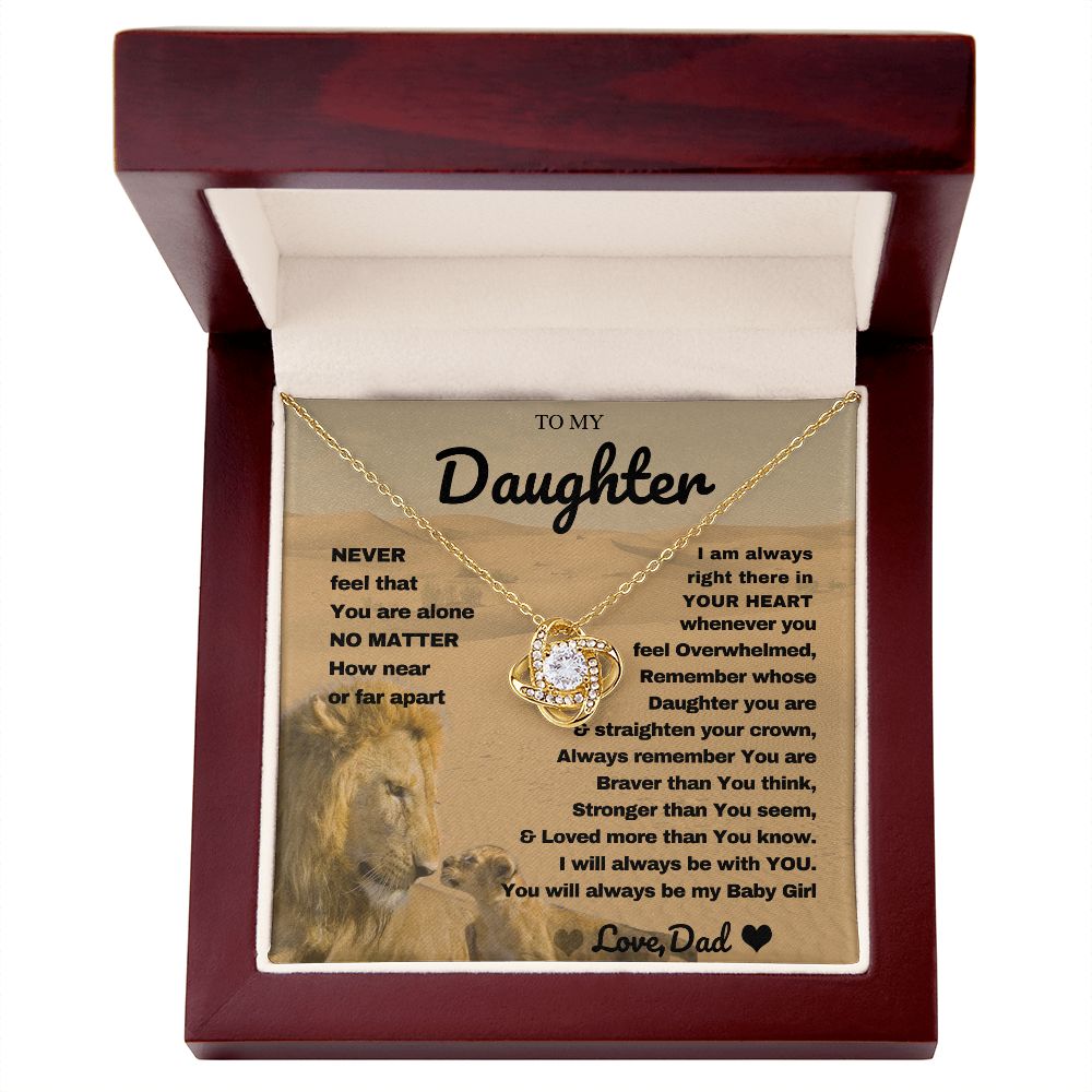 Father Daughter Necklace - To My Daughter Necklace - Unique Daughter Gifts from Dad - A Meaningful Gift from a Proud Father