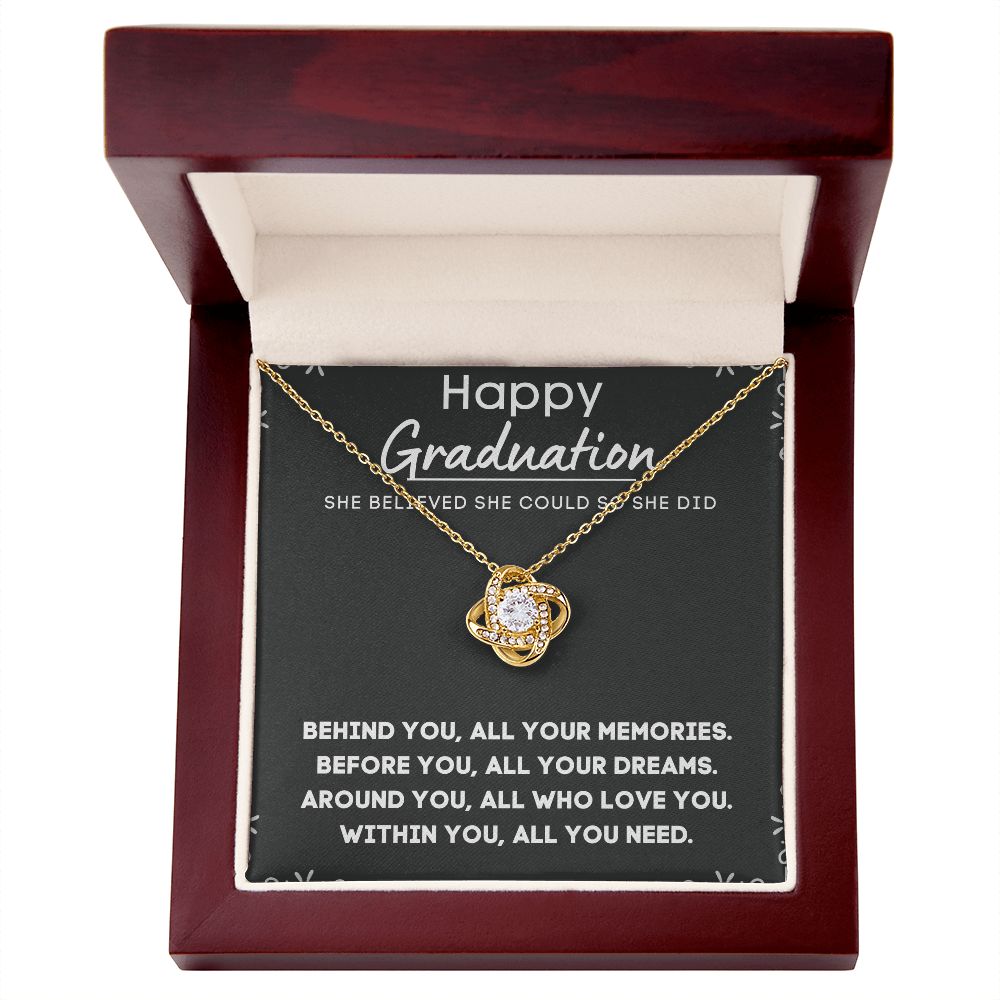 Personalized Graduation Necklace for Her - Custom Engraved Pendant to Celebrate Her Accomplishments