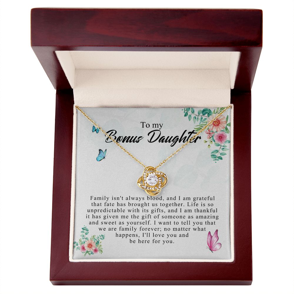 Love Knot Bonus Daughter, Step Daughter Gift, Bonus Daughter Necklace, Stepdaughter JWSN110755 B0BLP92X3Q B0BNYD1CVB