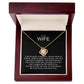 To my wife sterling silver love knot necklace 04127