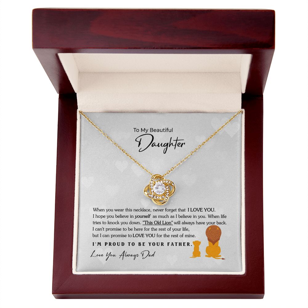 To My Beautiful Daughter Necklace, Daughter Gift from Dad, Father Daughter Gift, Christmas Gift, Unique Daughter Birthday Graduation Gift SNJW110703
