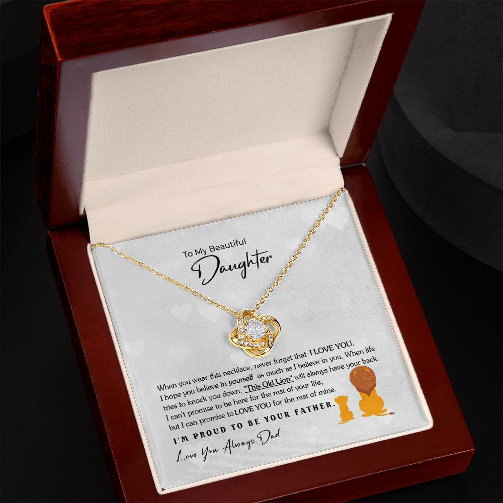 To My Beautiful Daughter Necklace, Daughter Gift from Dad, Father Daughter Gift, Christmas Gift, Unique Daughter Birthday Graduation Gift SNJW110703