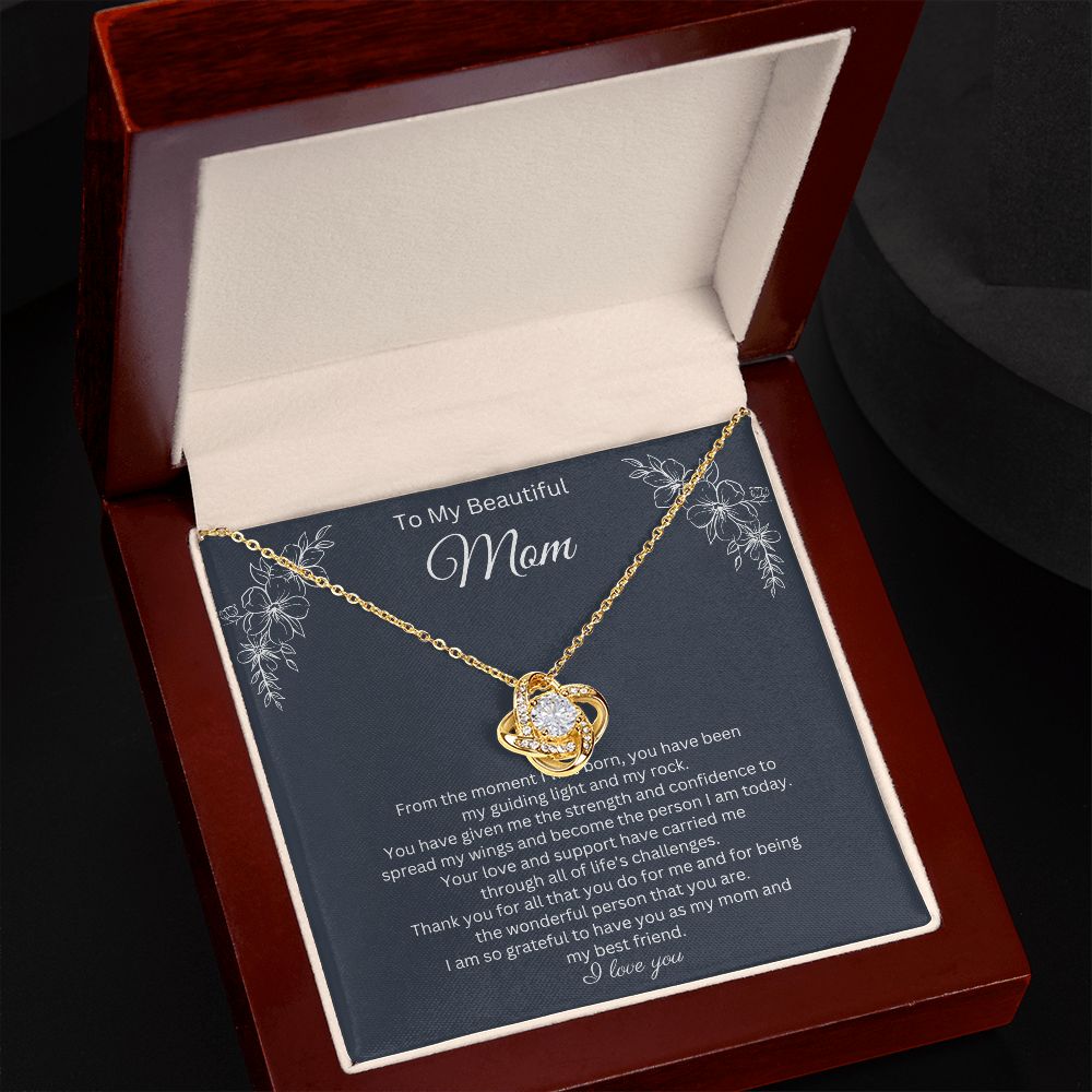 To My Beautiful Mom Necklace Gift for Mothers Day B0BSVCT3VD