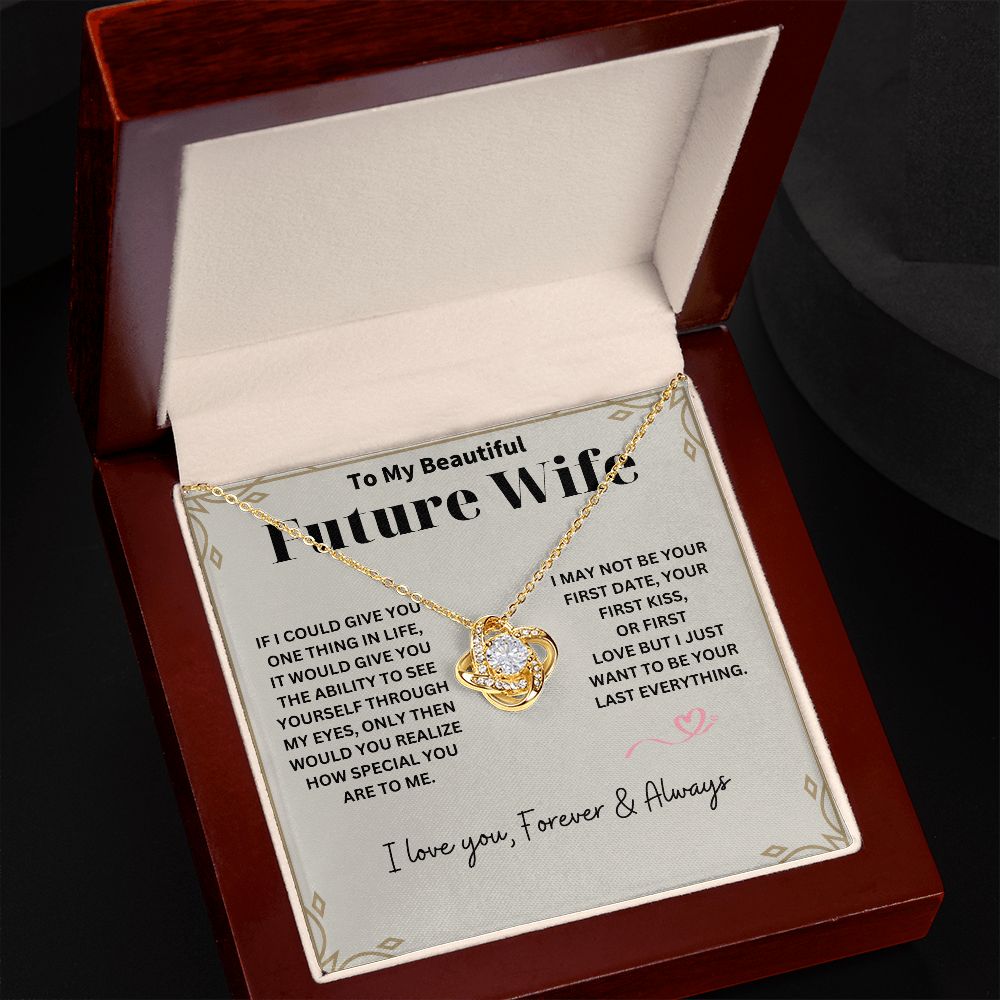 Surprise Your Future Wife with a Thoughtful Necklace | Unique 'To My Beautiful Future Wife' Message Card Included | Perfect Fiancé Gift