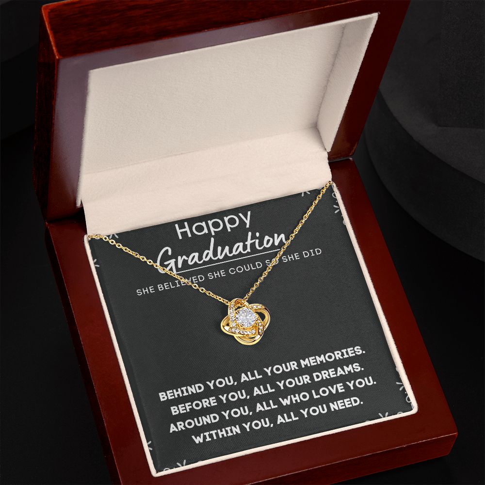 Personalized Graduation Necklace for Her - Custom Engraved Pendant to Celebrate Her Accomplishments
