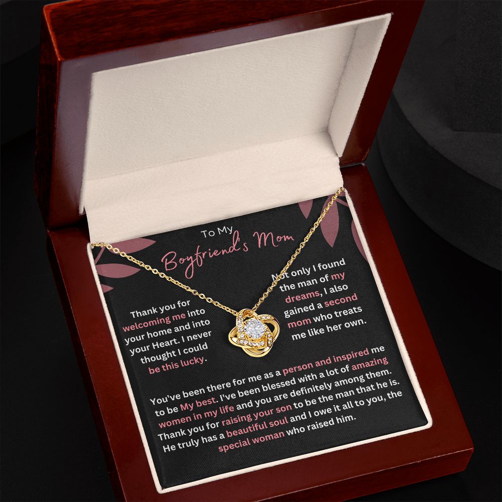 Boyfriend's Mom Necklace - A Thoughtful and Personal Gift for a Special Woman - Boyfriend's Mom Necklace Gift