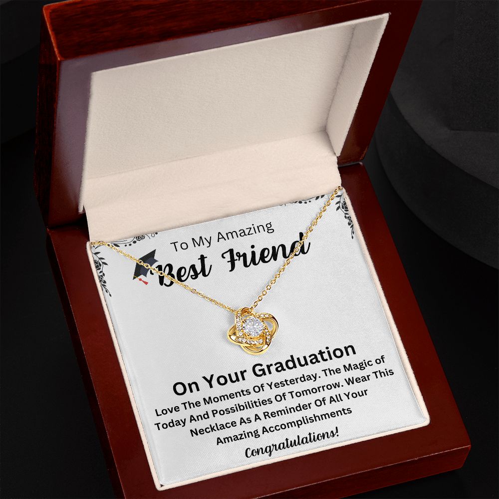 Celebrate Your Best Friend's Journey with a Beautiful and Personalized Graduation Necklace - The Ultimate Graduation Gift