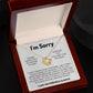 I'm Sorry Gifts for Him or her Win their Heart Back with Thoughtful Apology Presents, Apology necklace, Forgiveness gift, I'm sorry necklace SNJW23-020315