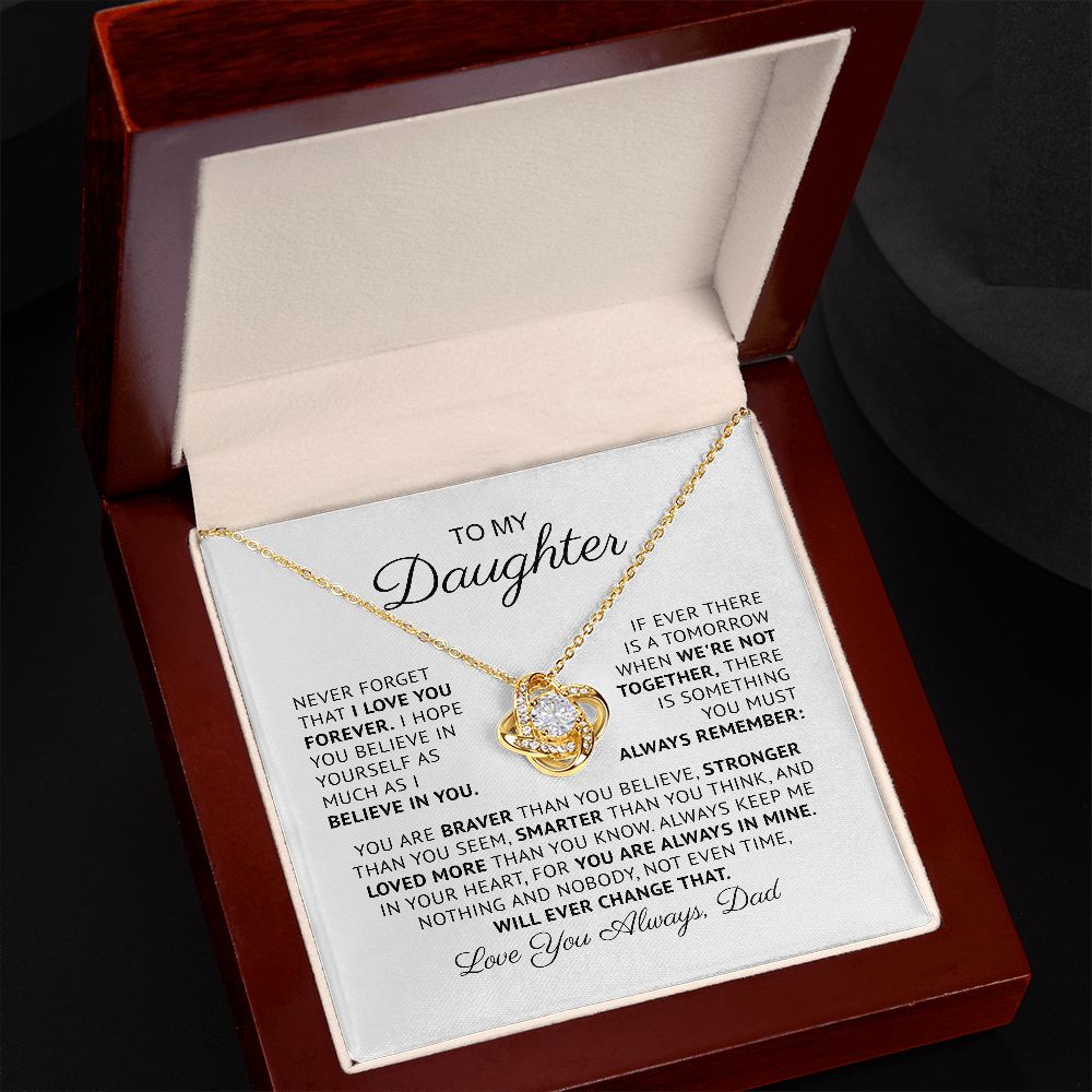Daughter Gift from Dad, To My Daughter Necklace, Daughter Christmas Birthday Graduation Gift JWSN-110712