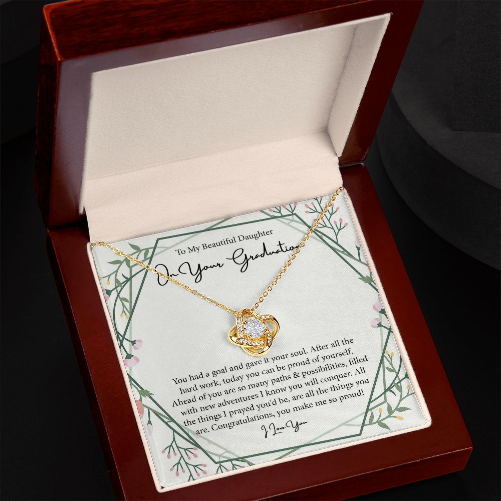 Love Knot, Daughter Graduation Gift, Graduation Gift For Daughter From Dad/Mom, Daughter High School Graduation, Daughter College Gradudation
