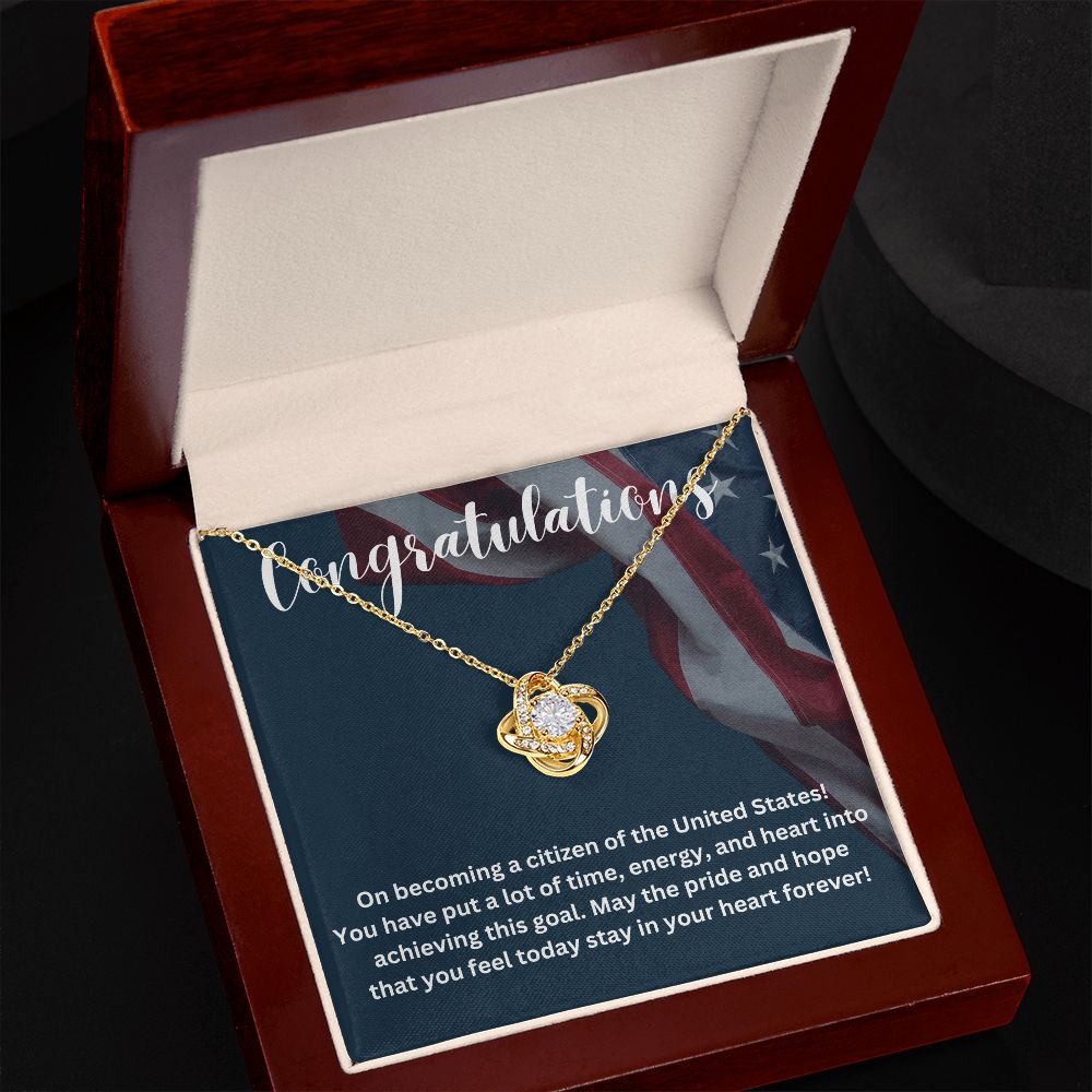 Show Off Your Patriotism with Our Unique Citizenship Gifts Necklace - Ideal for Proud Americans