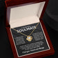 JWSHINEE To My Soulmate Necklace For Women 14K White Gold Plated Elegant Water Drop Gifts For Her