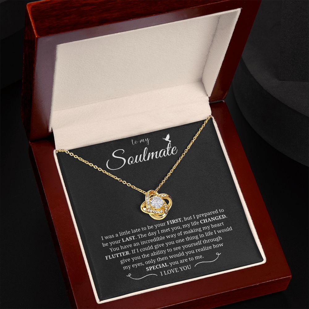 To My Soulmate Necklace for Women: A Beautiful Reminder of Your Love, Couples Gifts Necklace, Birthday Christmas Jewelry Romantic Gifts For My Wife SNJW23-270205