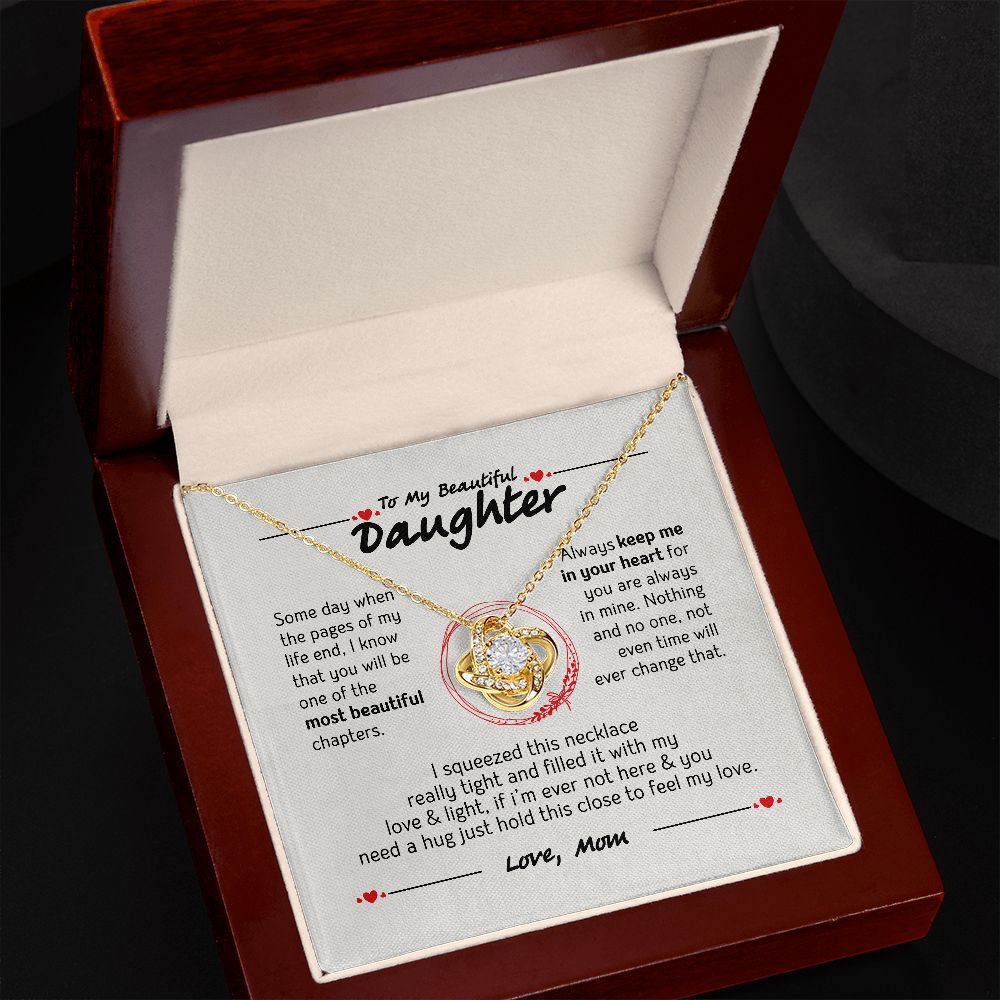 To My Daughter Necklace, Daughter Gift from Mom, Mom, Daughter Birthday Gift, Christmas Gift for Her 28113 B0BNJGM1JP
