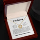 Love Knot, Apology Gift For Her, Forgiveness Gift, I'm Sorry Necklace Gift For Wife/Girlfriend, Gift To Say Your Sorry, Unique Apology Gifts JWSN110630