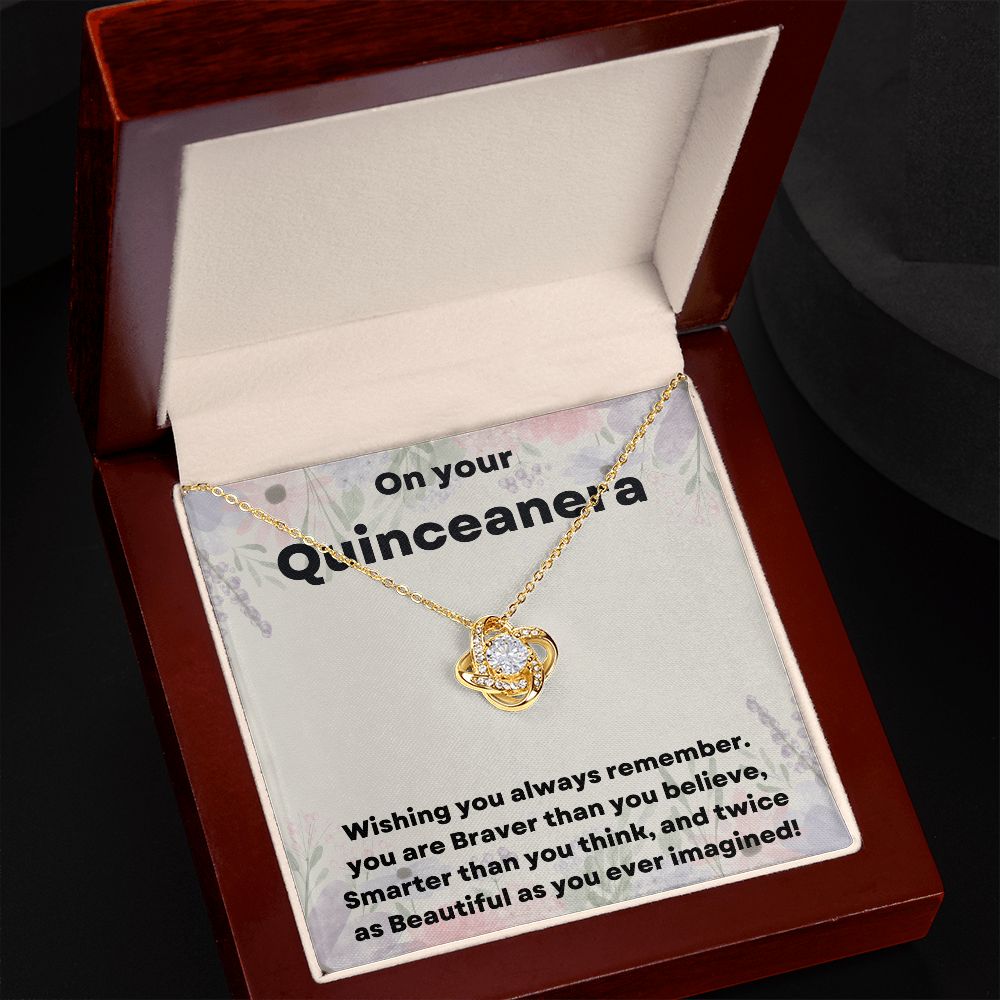 "Give Her the Gift of Elegance with Our Quinceañera Necklace"