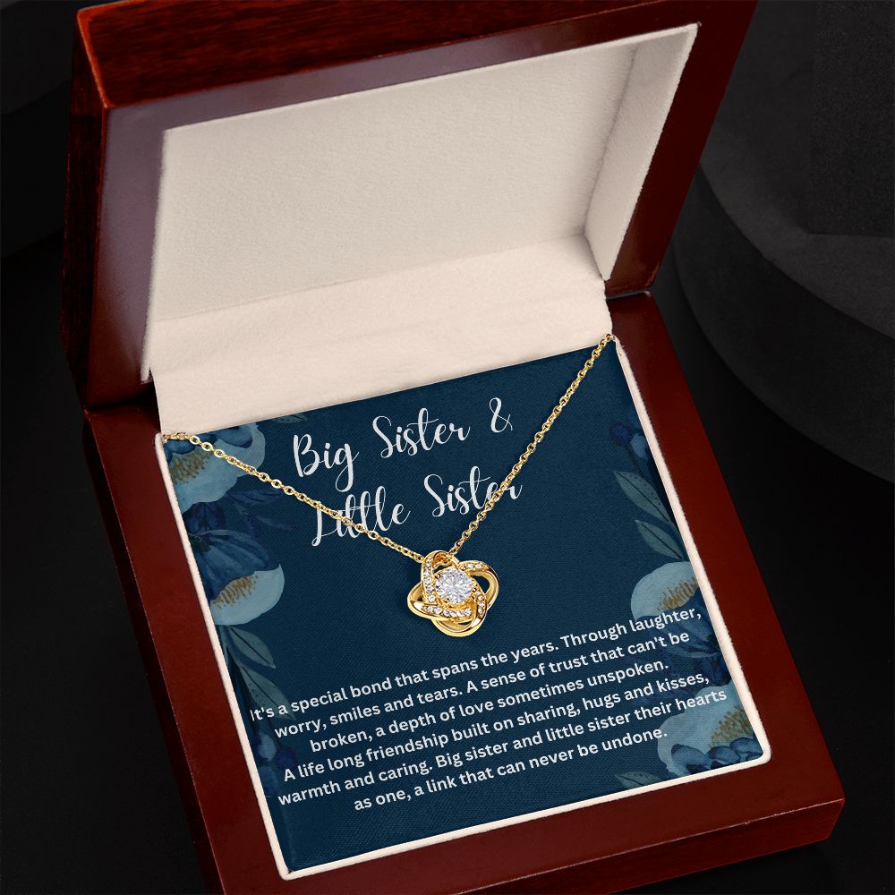 Sisters Necklace with Personalized Message Card - Meaningful Gift for Sister - A Heartfelt Gift to Brighten Your Loved One's Day