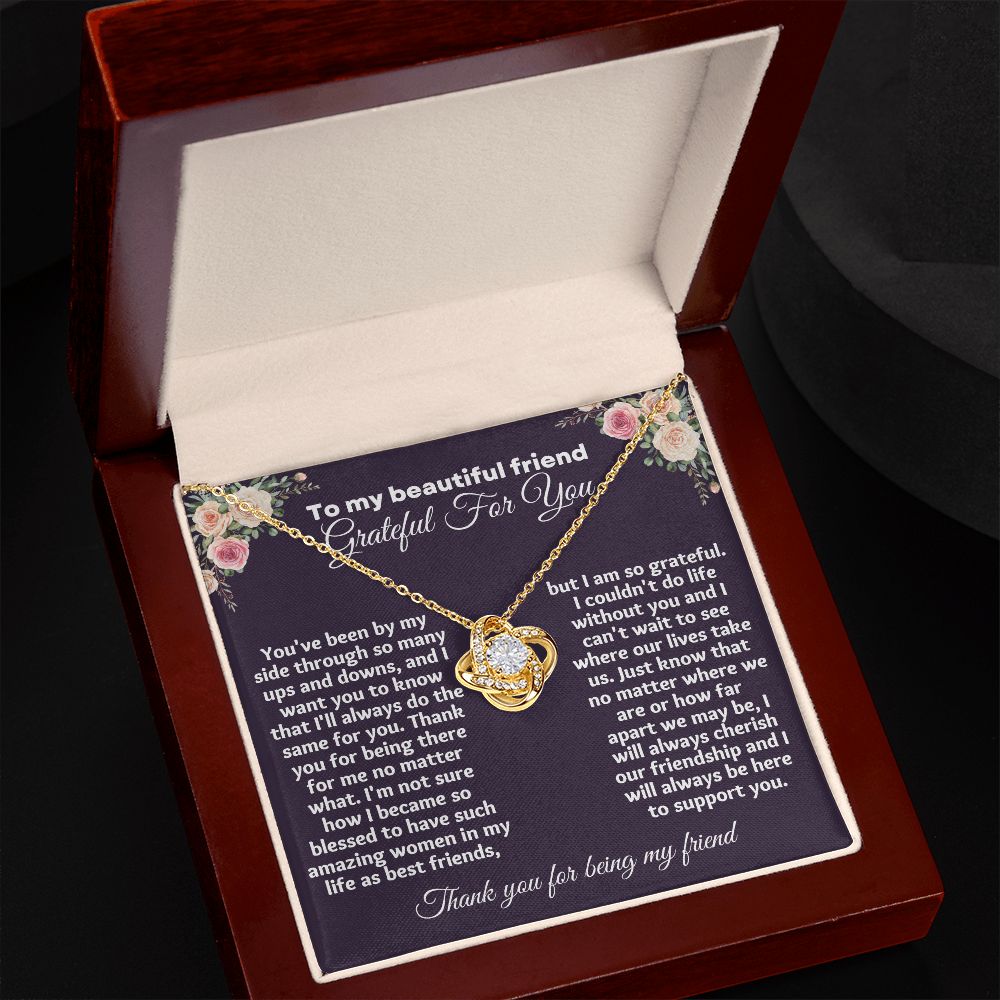 "Make Your Friend's Holiday Extra Special with Heartfelt Appreciation Gifts for Friends Necklace"