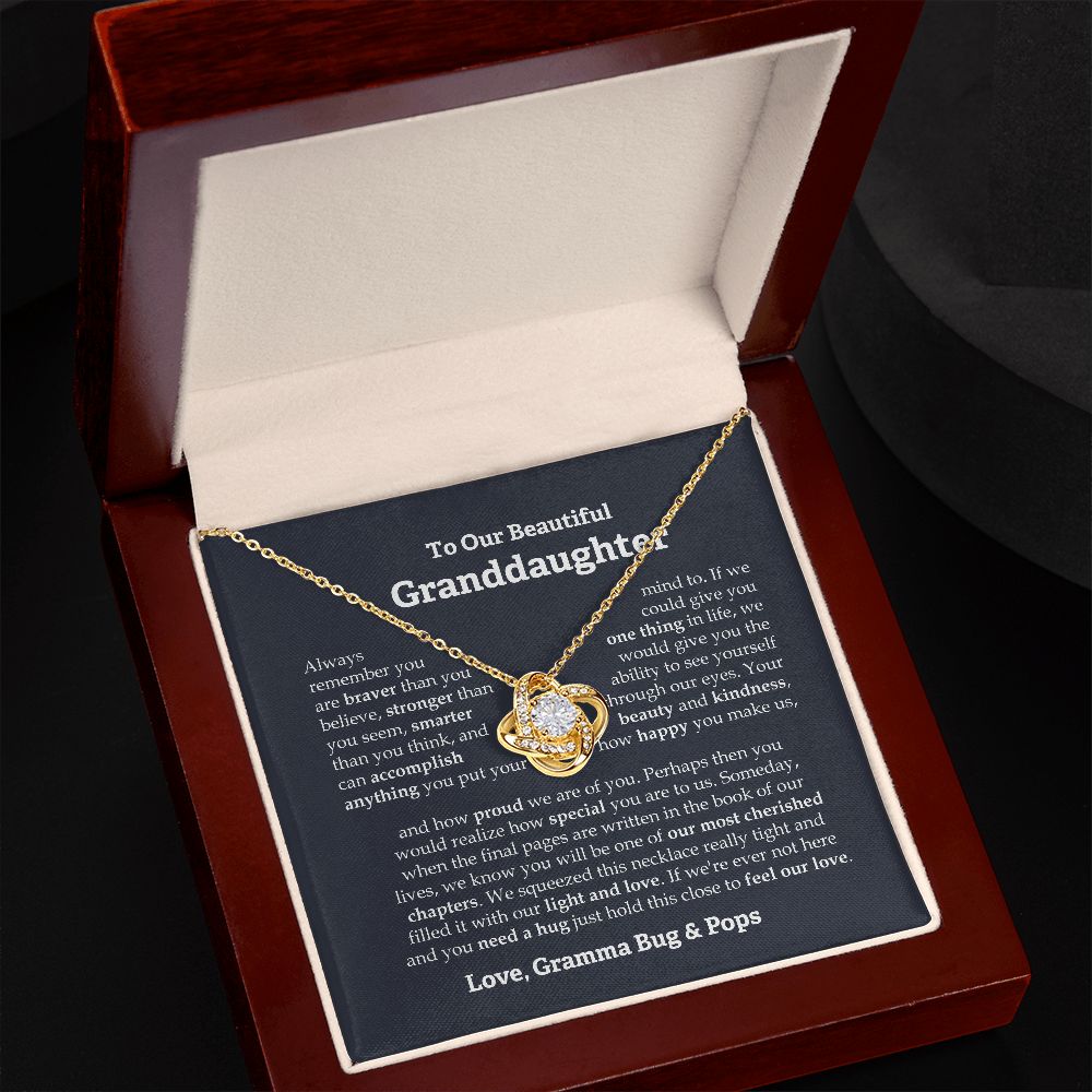 To our granddaughter necklace Connie Priel From Bug Pops