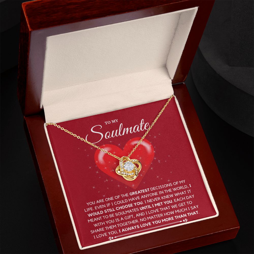 To My Soulmate Necklace: A Meaningful Gift for Your One True Love, Soulmate Gift, Love Necklace Gifts Hers, Gift For Love Of My Life SNJW23-270213