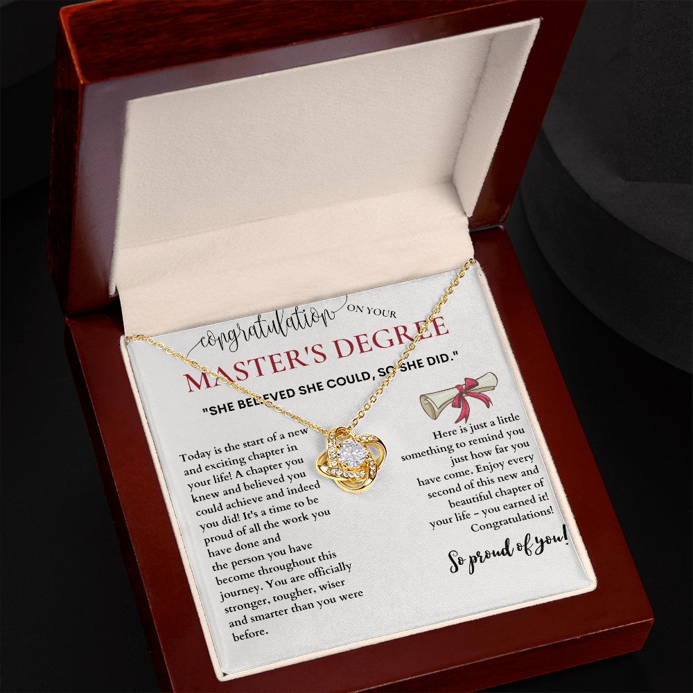 Masters Graduation Gift, Give a Gift That Will Last a Lifetime with a Master's Degree Graduation Necklace, Masters Degree, Masters Degree Gift, Masters Gift, Masters Grad Gift, MBA Graduation Gift SNJW23-040304