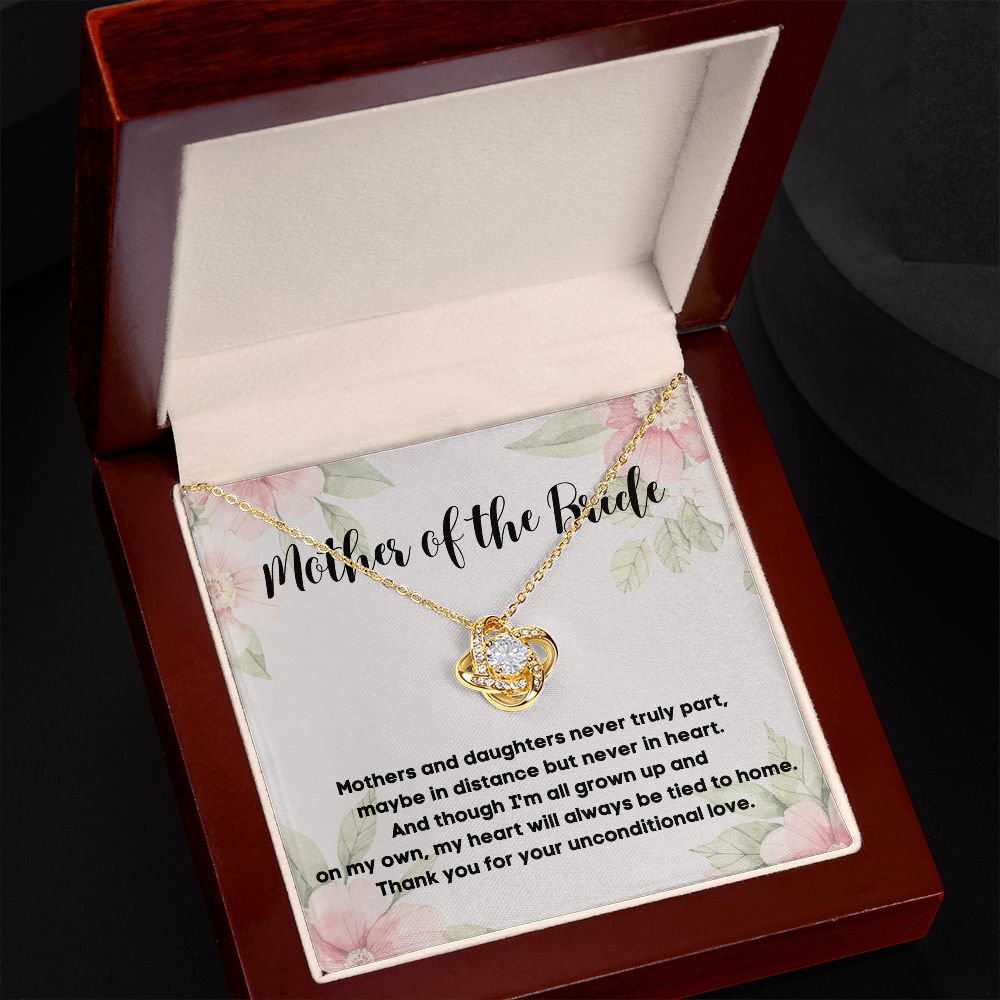 Mother of the Bride Necklace - A Beautiful Way to Express Your Gratitude - A Necklace with a Heartfelt Message Card