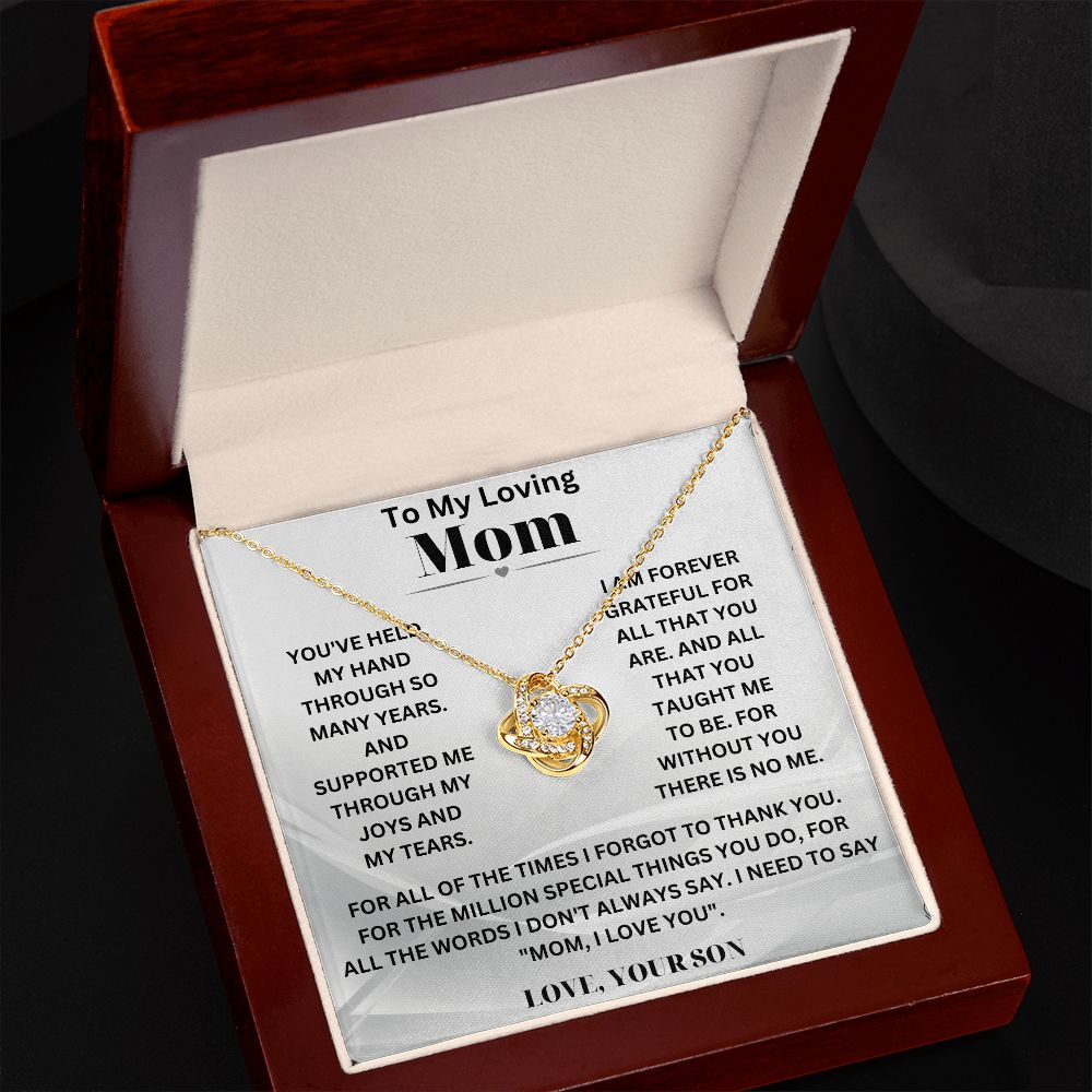 Personalized Necklace for Mom from Son – Thoughtful Gift with Message Card