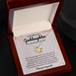 Heartfelt Goddaughter Gift from Godmother - Necklace with Message Card - Meaningful Infinity Necklace to Show Your Love
