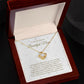 To my Boyfriend's Mum Lovely Knot Necklace B0BNXJBZY4