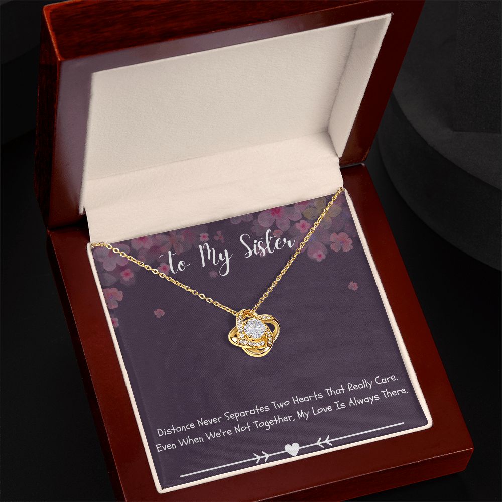 Sisters Necklace with Message Card - Meaningful Gift for Sisters from Sister - A Meaningful Gift for Your Beloved Siblings