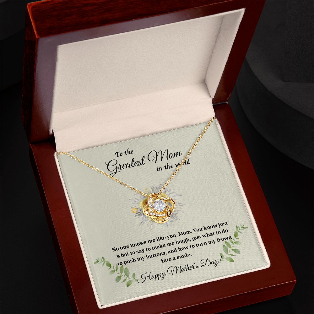 Necklace for Mom, Surprise Mom with a Love Knot Necklace - A Personalized Gift for Mother's Day , Mothers Day Gift From Son Daughter, Mother's day gift SNJW23-170310