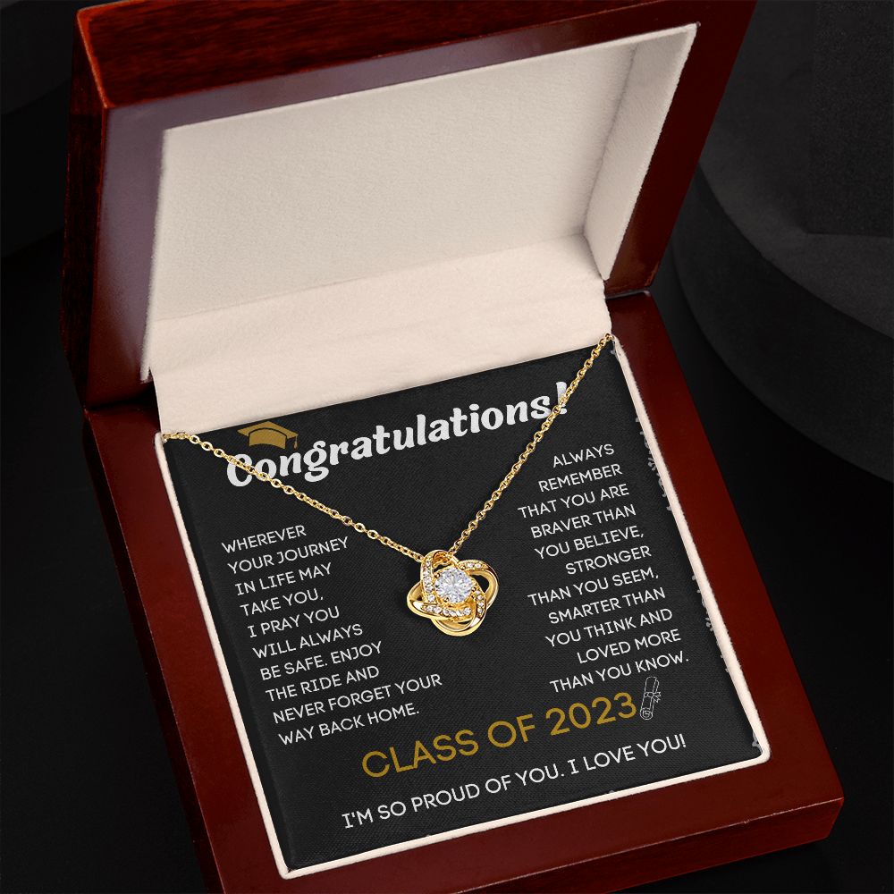 College Graduation Necklace with Custom Name and Year - Unique and Memorable Graduation Gift Idea