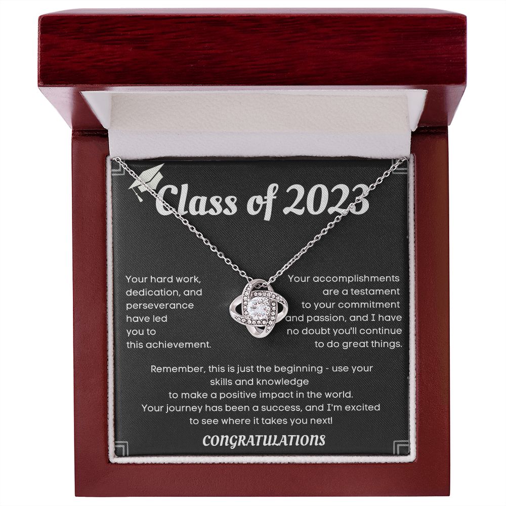 Class of [2023] Graduation Necklace - Personalized College Graduation Gift Idea for Her to Celebrate a Major Milestone