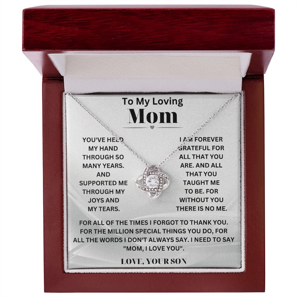 Personalized Necklace for Mom from Son – Thoughtful Gift with Message Card