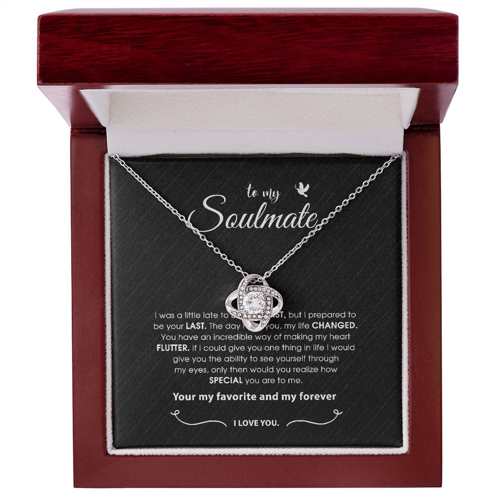 Soulmate Necklace Gift For Her, To My Soulmate Necklace, , Jewelry Gift Her, Love Necklace Gifts For Her, Soulmate Gift, Soulmate Jewelry SNJW110902 (Custom)