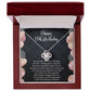 Birthday Gifts For Girls, Knot of Love White Gold Necklace With Meaningful Message, Birthday Gift Necklace Teenager 2