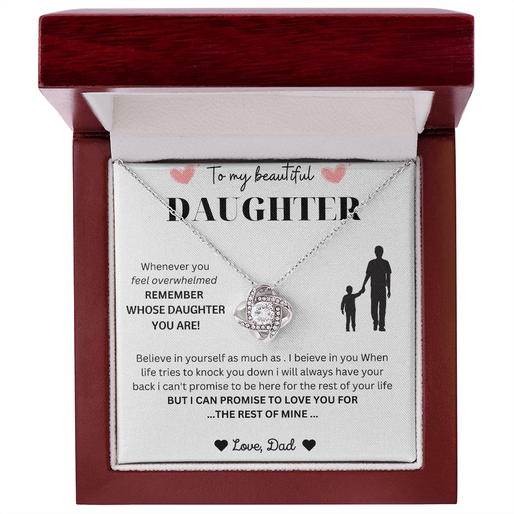 Father Daughter Necklace - "Unconditional Love" Necklace - A Token of Your Endless Love for Your Daughter