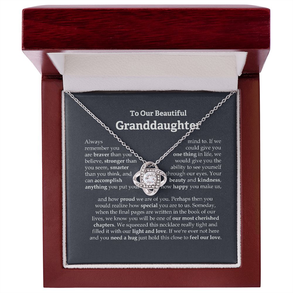 To our granddaughter necklace, Granddaughter necklace from grandparents B0BLL9ZCFY - 110523