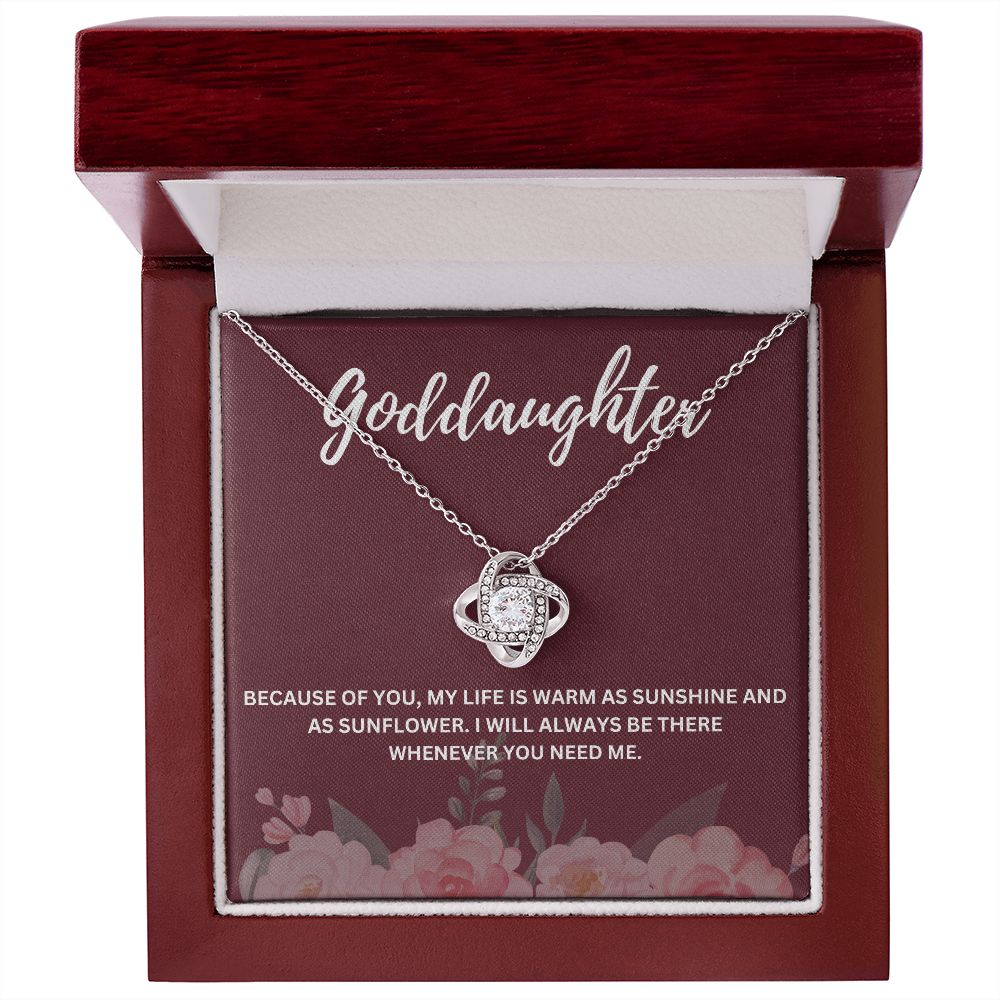 Meaningful Goddaughter Gift from Godmother - Necklace and Message Card to Celebrate Your Bond - Special Message Card and Elegant Necklace Combo to Show Your Love