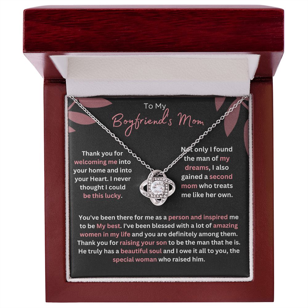 Boyfriend's Mom Necklace - A Thoughtful and Personal Gift for a Special Woman - Boyfriend's Mom Necklace Gift