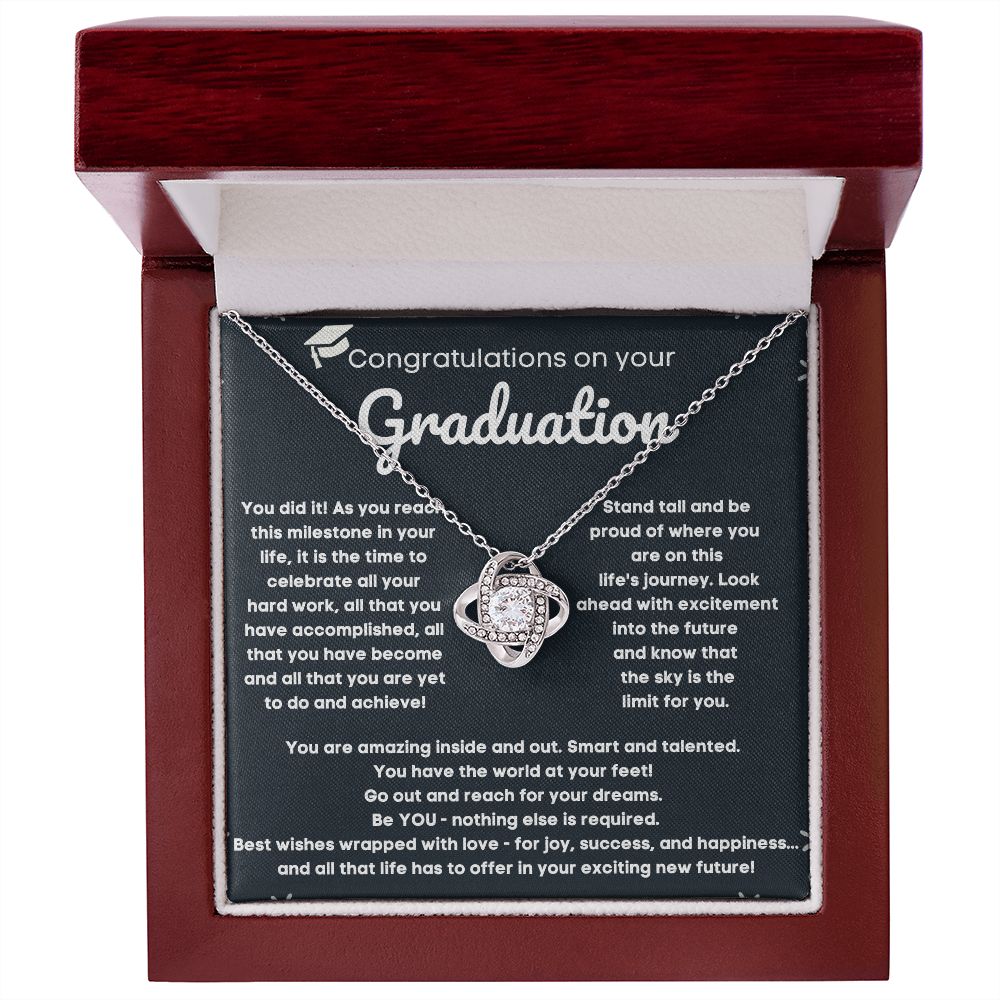 Personalized College Graduation Necklace for Her - Celebrate Her Achievements with a Thoughtful and Unique Graduation Gift Idea"