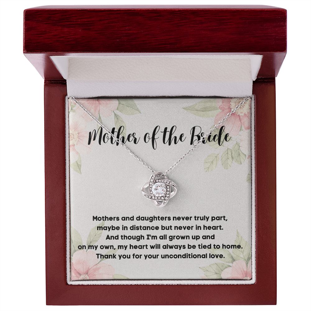Mother of the Bride Necklace - A Beautiful Way to Express Your Gratitude - A Necklace with a Heartfelt Message Card