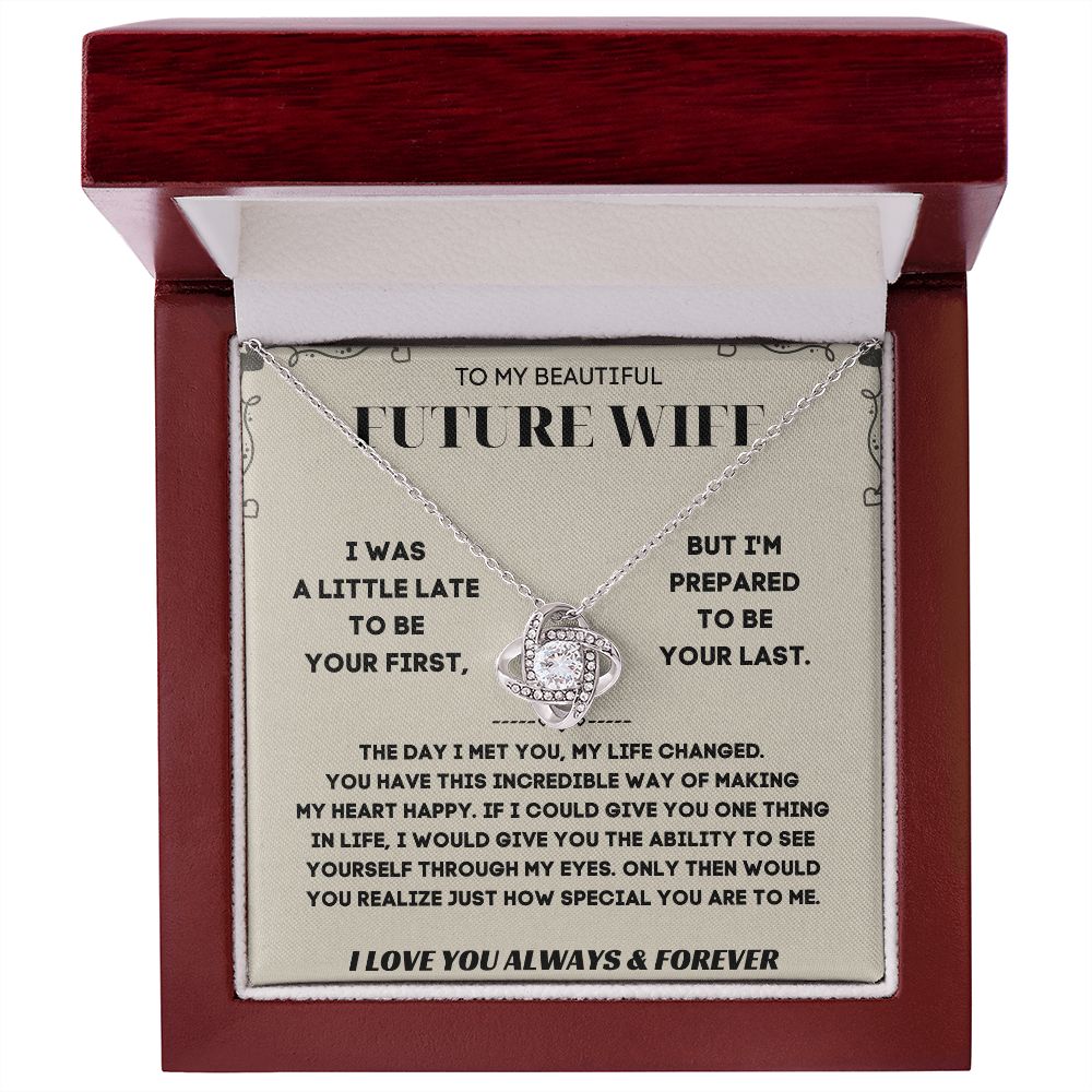 Future Wife Gifts - Surprise Her with a Necklace That Will Steal Her Heart Away | 'To My Future Wife' Message Card Included