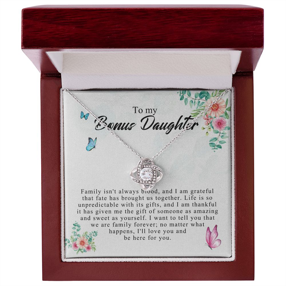 Love Knot Bonus Daughter, Step Daughter Gift, Bonus Daughter Necklace, Stepdaughter JWSN110755 B0BLP92X3Q B0BNYD1CVB