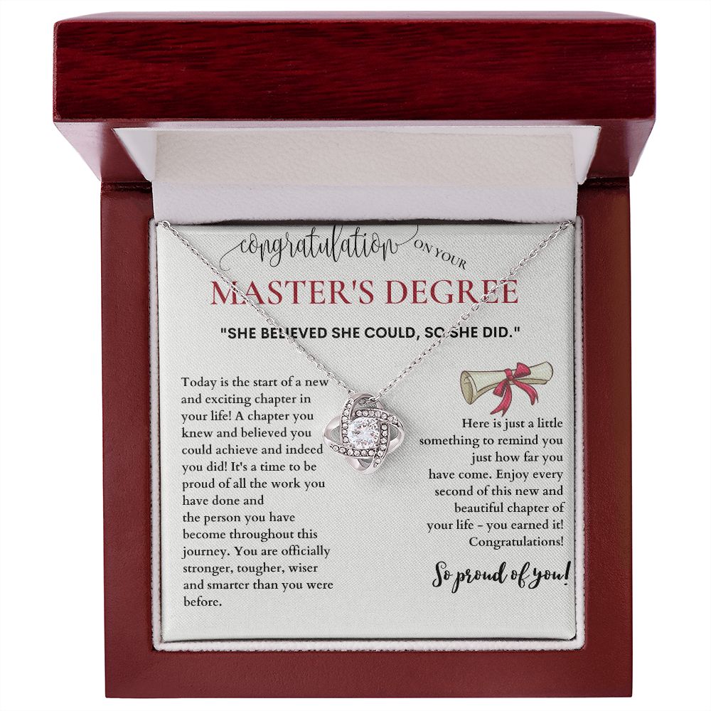 Masters Graduation Gift, Give a Gift That Will Last a Lifetime with a Master's Degree Graduation Necklace, Masters Degree, Masters Degree Gift, Masters Gift, Masters Grad Gift, MBA Graduation Gift SNJW23-040304