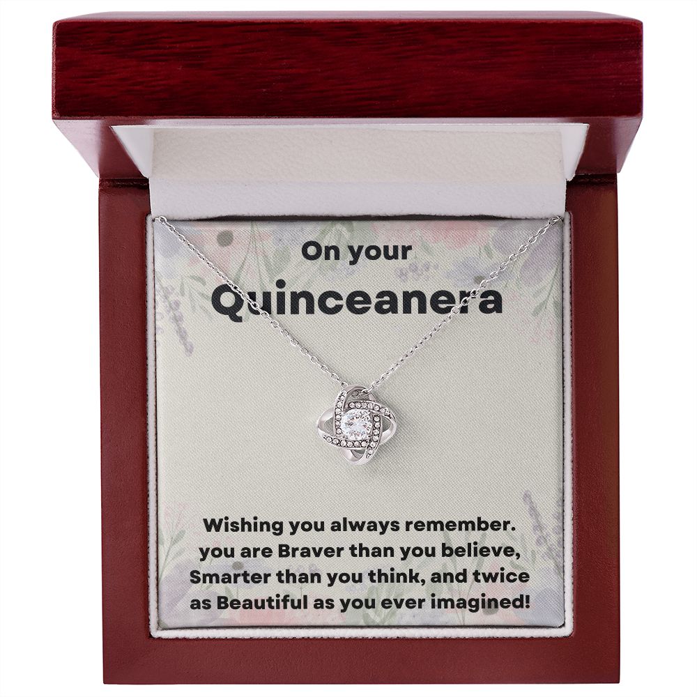 "Give Her the Gift of Elegance with Our Quinceañera Necklace"